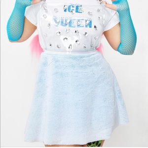 Dolls Kill Club Exx 💎gurl clear overall dress 2X